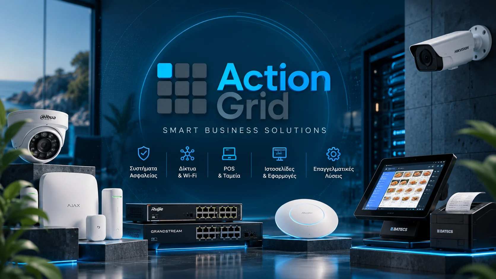 ActionGrid — Συστήματα ασφαλείας, δίκτυα, POS και επαγγελματικές λύσεις