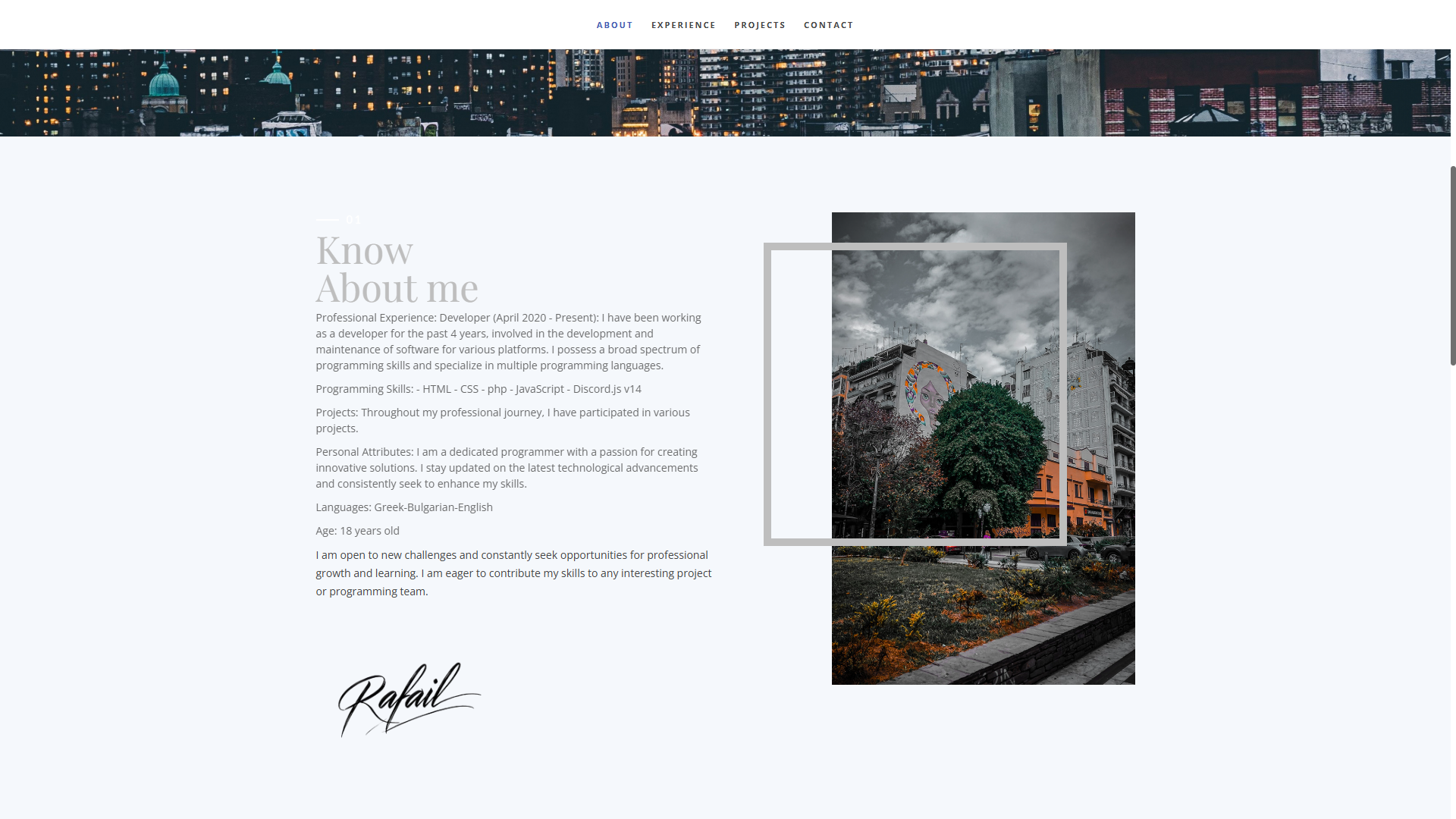 Rafail Argy Portfolio mock